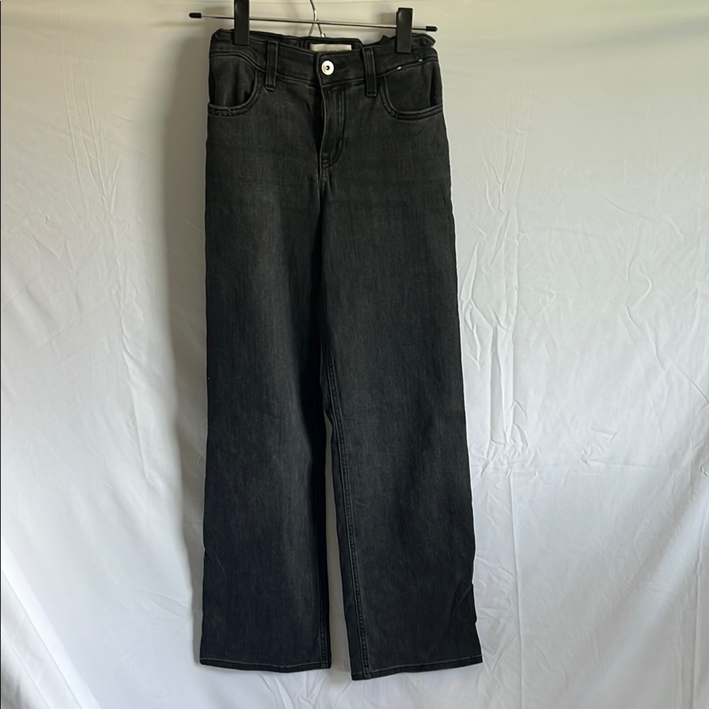 Abercrombie Kids Black Wide-Leg Jeans